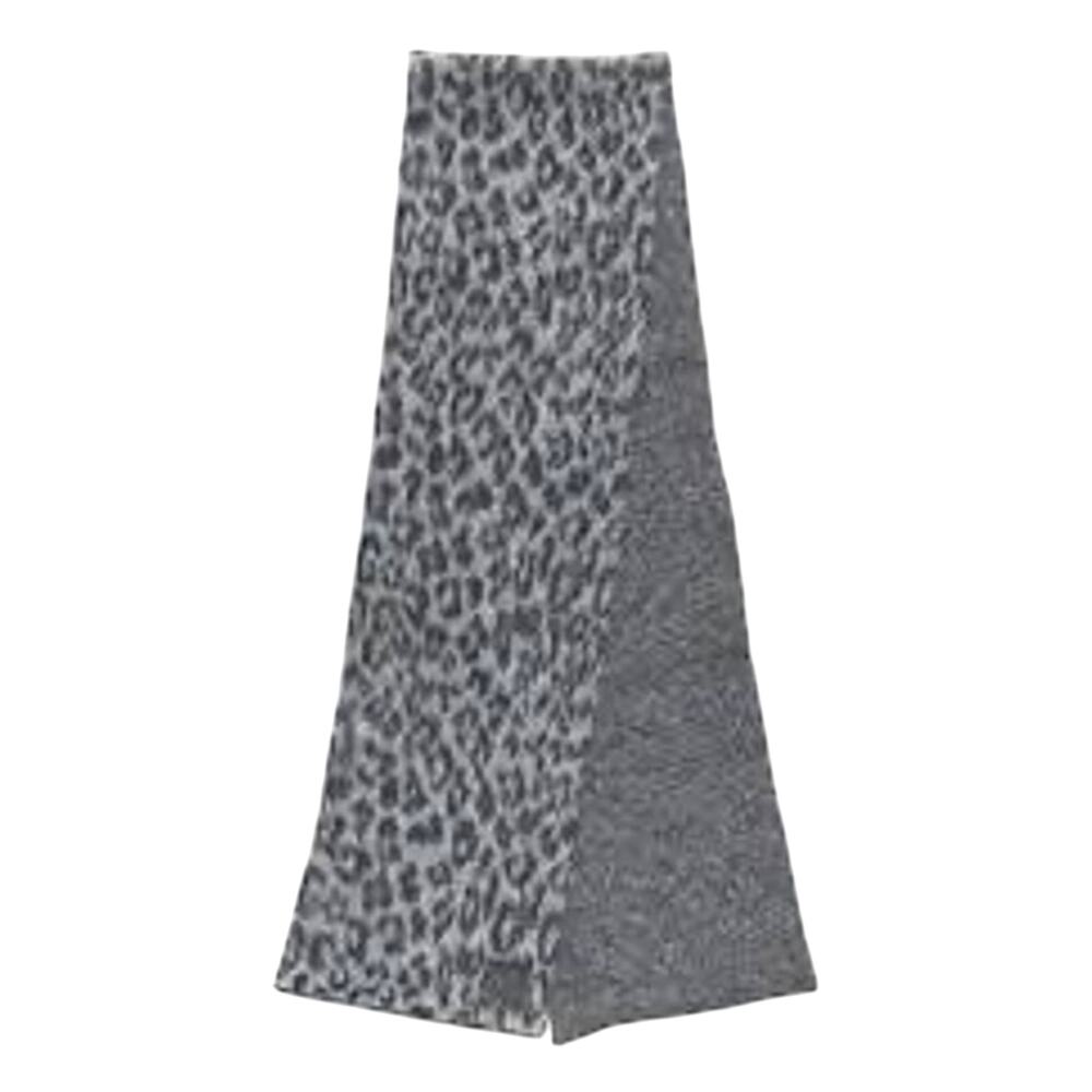 Anine Bing NWT Hannah Scarf in Grey Leopard